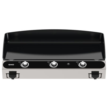 ENO - Plancha BERGERAC 3000 Stainless 3 feux gaz en fonte émaillée - Châssis inox - 531732014801 - BBQ Québec