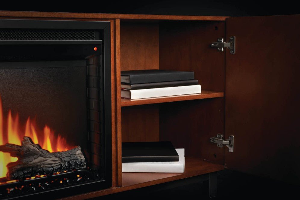 Ensemble de cabinet Bella avec foyer électrique 26" - NEFP26 - 3120WN - BBQ Québec