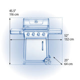 F425DNMK - 1 - Napoleon - Freestyle 425 noir mat - GN - BBQ Québec