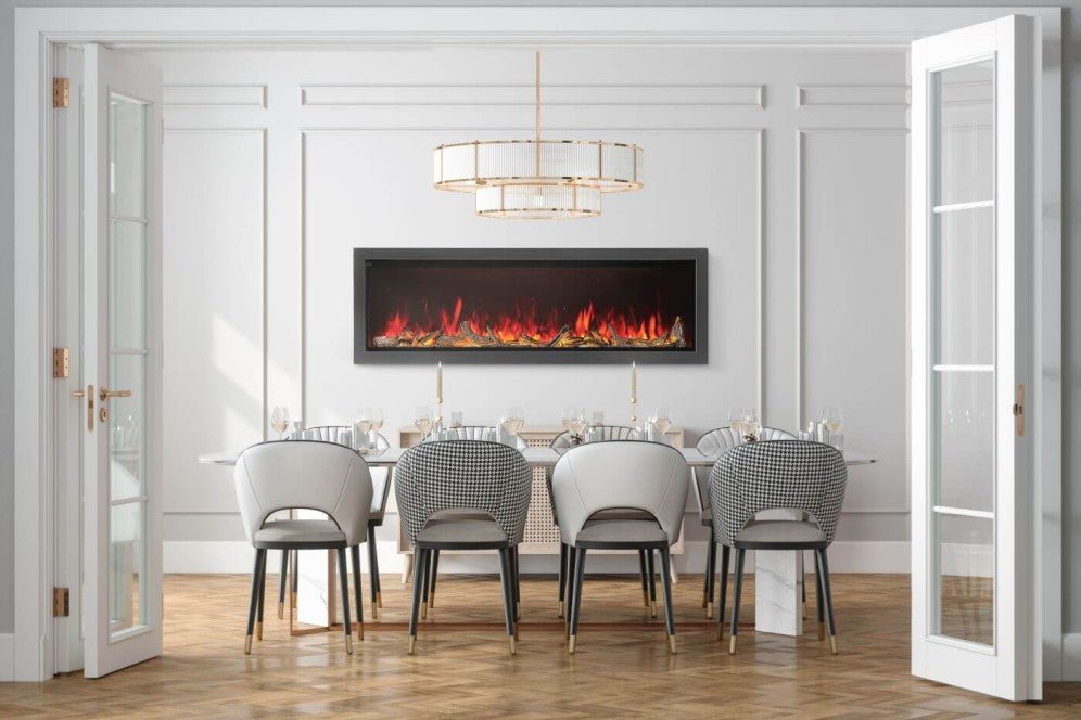 Foyer électrique encastré Astound 74" - NEFB74AB - BBQ Québec