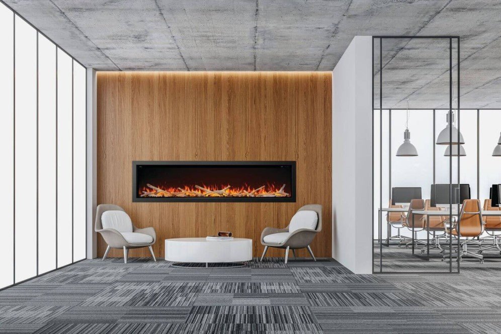 Foyer électrique encastré Astound 96" - NEFB96AB - BBQ Québec