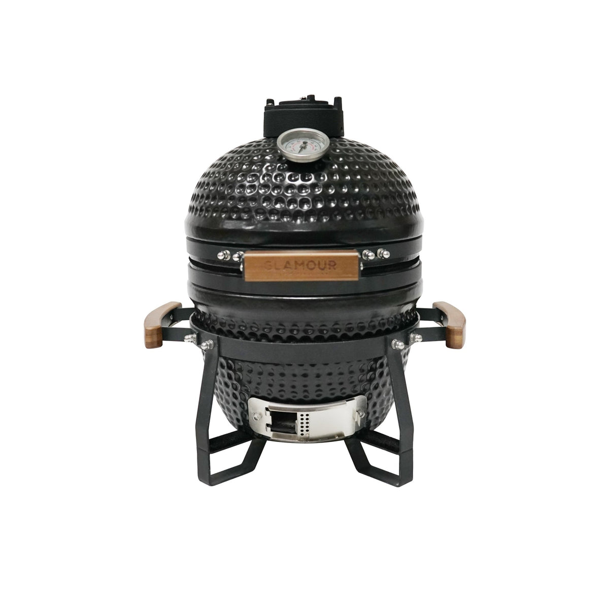 GLB1300HN - GLAMOUR KAMADO 13" AU CHARBO EN CÉRAMIQUE NOIR - BBQ Québec