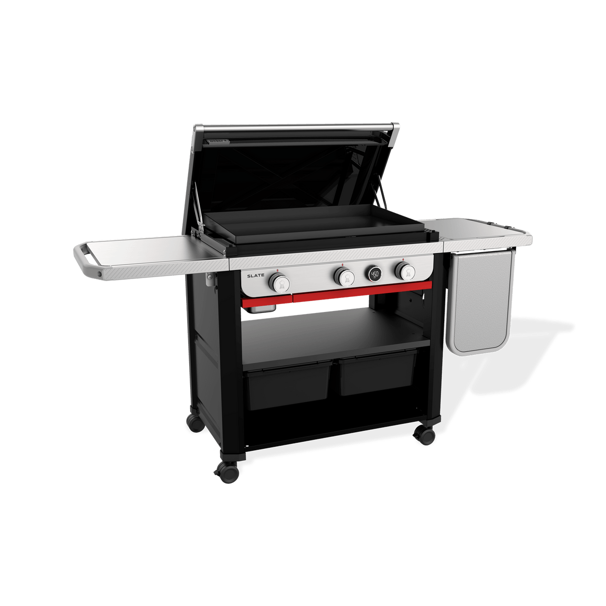 Gril plancha antirouille Slate 30 po avec tablette latérale extensible - 1500013 - BBQ Québec