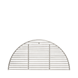 Grille de cuisson en demi - lune de 18" en acier inoxydable pour Kamado Joe - BBQ Québec