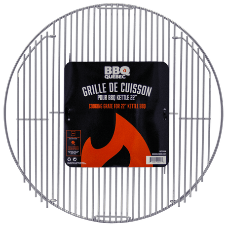 Grille en acier inoxydable 304 pour Kettle 22" - BBQ Québec
