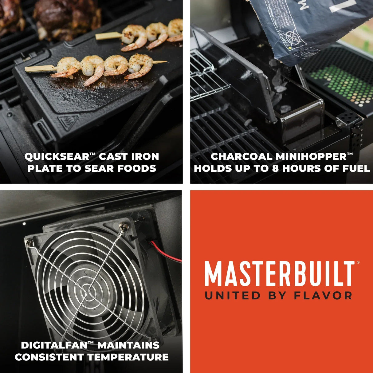 MB20041124 - AutoIgnite 545 Digital Charcoal Grill + Smoker - BBQ Québec