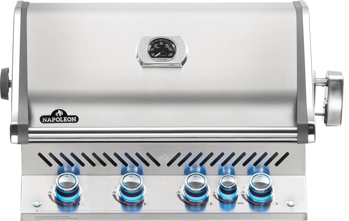 Napoleon Gril encastré Prestige PRO 500 au gaz propane avec brûleur arrière infrarouge - BBQ Québec