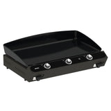Plancha BERGERAC 3000 3 feux gaz en fonte émaillée - Châssis acier Gris cargo - 531732704801 - BBQ Québec