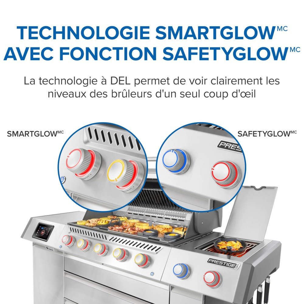 PRO665VXRSIBNSS - Gril Prestige PRO 665 Élite au gaz naturel avec technologie intelligente et boîte à fumage électrique - BBQ Québec