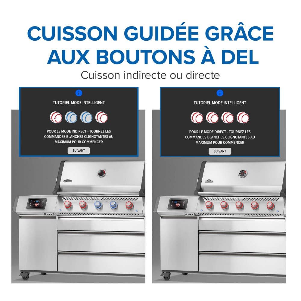 PRO665VXRSIBNSS - Gril Prestige PRO 665 Élite au gaz naturel avec technologie intelligente et boîte à fumage électrique - BBQ Québec