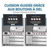 PRO665VXRSIBNSS - Gril Prestige PRO 665 Élite au gaz naturel avec technologie intelligente et boîte à fumage électrique - BBQ Québec