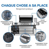 PRO665VXRSIBNSS - Gril Prestige PRO 665 Élite au gaz naturel avec technologie intelligente et boîte à fumage électrique - BBQ Québec