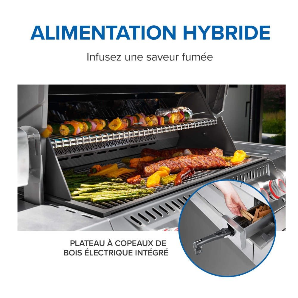 PRO665VXRSIBPSS - Gril Prestige PRO 665 Élite au propane avec technologie intelligente et boîte à fumage électrique - BBQ Québec