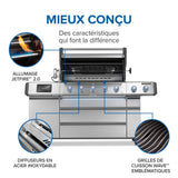 PRO665VXRSIBPSS - Gril Prestige PRO 665 Élite au propane avec technologie intelligente et boîte à fumage électrique - BBQ Québec