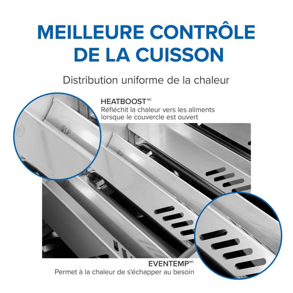PRO665VXRSIBPSS - Gril Prestige PRO 665 Élite au propane avec technologie intelligente et boîte à fumage électrique - BBQ Québec