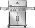 RP525SIBNSS - 2 - Napoléon Rogue PRO 525 au gaz naturel avec brûleur latéral infrarouge, acier inoxydable - BBQ Québec