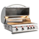 Ruby3B - NG – Ruby 30" à 3 brûleurs Pro - Sear avec lumières DEL, grille de saisie haute température, gaz naturel - BBQ Québec