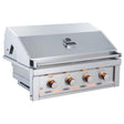 Ruby4B - LP – Ruby 36" à 4 brûleurs Pro - Sear avec lumières DEL, grille de saisie haute température – propane - BBQ Québec