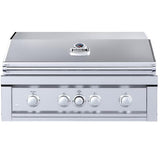 Ruby4BIR - LP – Ruby 36" à 4 brûleurs Pro - Sear avec brûleur infrarouge, moteur de rôtisserie, tige avec lumières DEL, grille de saisie haute température – propane - BBQ Québec