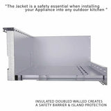 SUNJK40 – Enceinte de 40" pour grils avec découpe maximale de 34" L x 12" H x 22" P – Compatible avec les modèles RUBY4B et RUBY4BIR - BBQ Québec