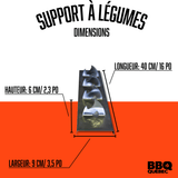 Support à légumes en acier inoxydable BBQ Québec QC1186 - BBQ Québec