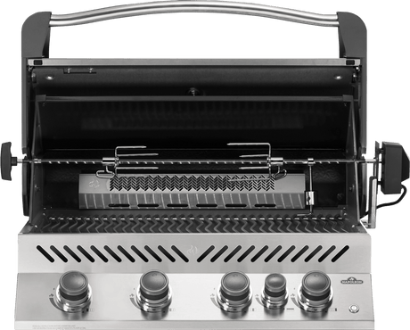 Napoleon Gril encastré Prestige 500 BBQ au gaz naturel avec brûleur arrière infrarouge - BBQ Québec